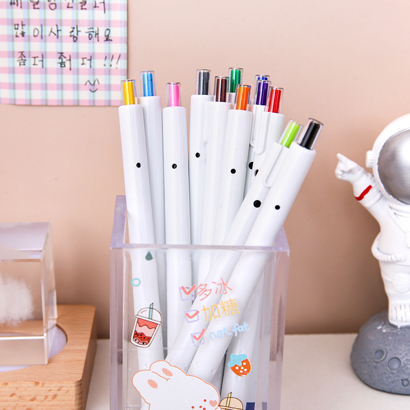 Prensa fresca pluma acuarela simple estudiante aprendizaje arte suministros acuarela pintura graffiti 12 color pluma