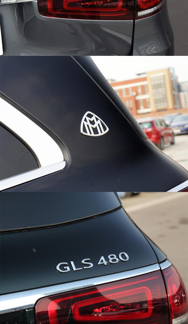 New Mercedes-Benz Maybach GLS-Class GLS480 GLS600 modified car emblem, rear badge, English lettering, car sticker