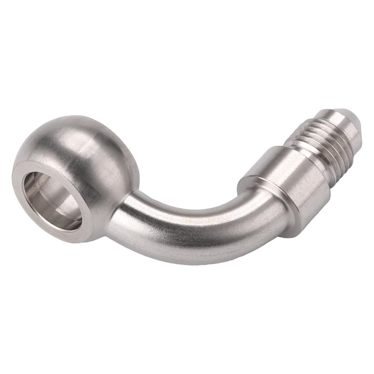 Multi-angle motorcycle modification accessories stainless steel brake hose AN3 fish-eye joint hose