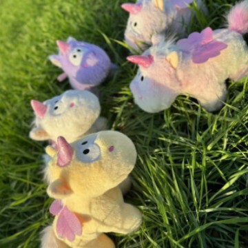 New Snow Unicorn Plush Toy Doll Wedding Gift Arcade Game Gift Flow Gift Item 8inch