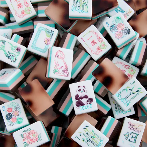Supply of foreign trade mahjong (available for shipment) American mahjong, tortoise shell panda mahjong, American-style mahjong with four-layer internal printing
