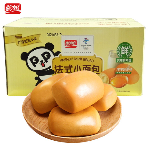Panpan French-style small bread 1500g soft bread 800g full box breakfast snacks leisure food torn bread