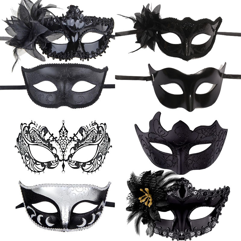 Masquerade Mask Half Face Carnival Couple Mask Venice Masquerade Mask Men and Women Couple Set Masquerade Mask Half Face Carnival Couple Mask Venice Masquerade Mask Men and Women Couple Set