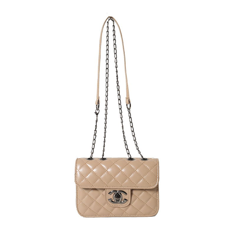 Bolso de Mujer de Lujo Ligero, Nuevo Modelo 2026, Bordado, Acolchado, con Cadena, de Hombro y Cruzado, Bolso Cuadrado Pequeño para Mujer