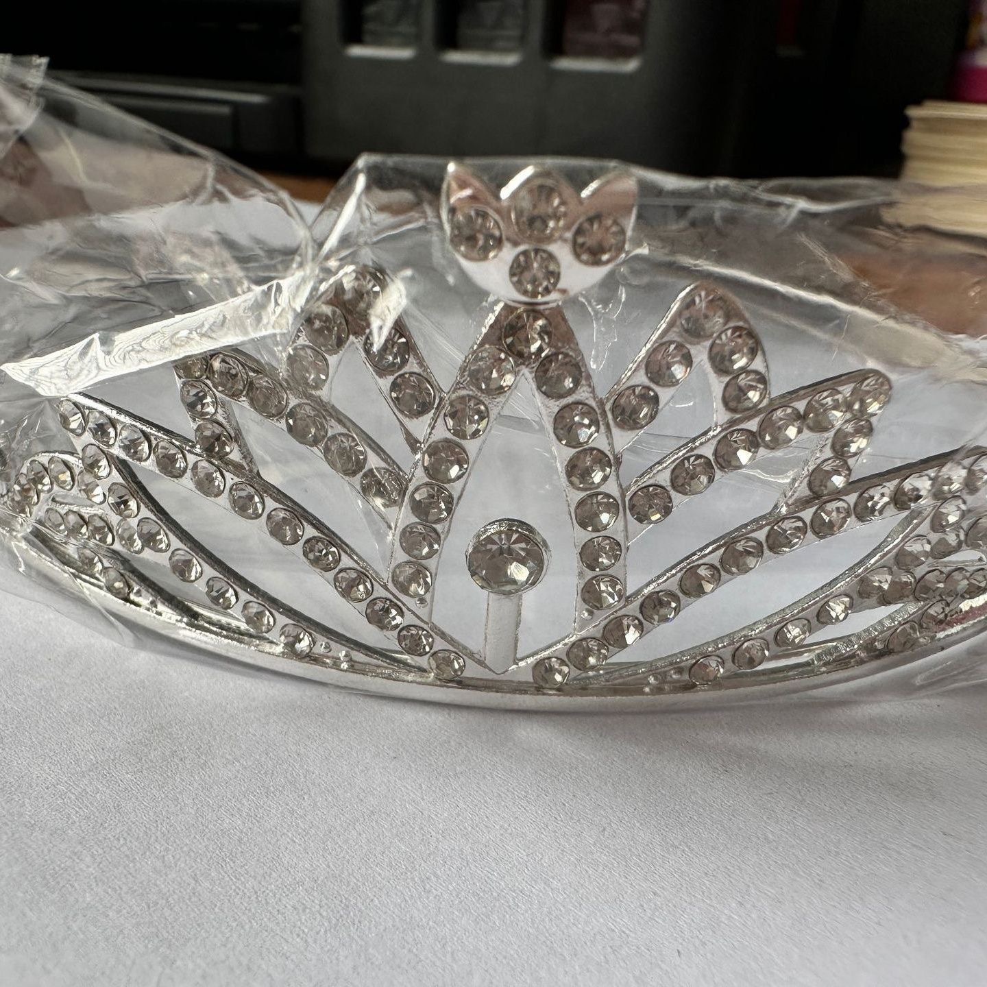Corona transfronteriza cabeza de cumpleaños para niños joyas de cabello de fiesta joyas de boda flor princesa diamante cabeza de aro