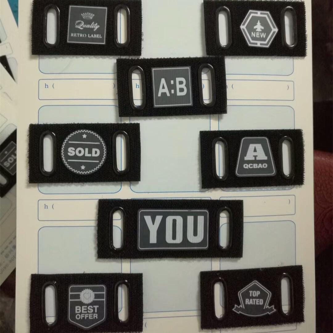 鸡眼标魔术贴压绒 武汉辅料厂 织带绳带气眼标 zhaoheng2