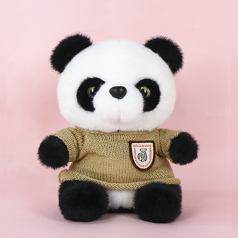 25cm Huanhuan wears brown sweater