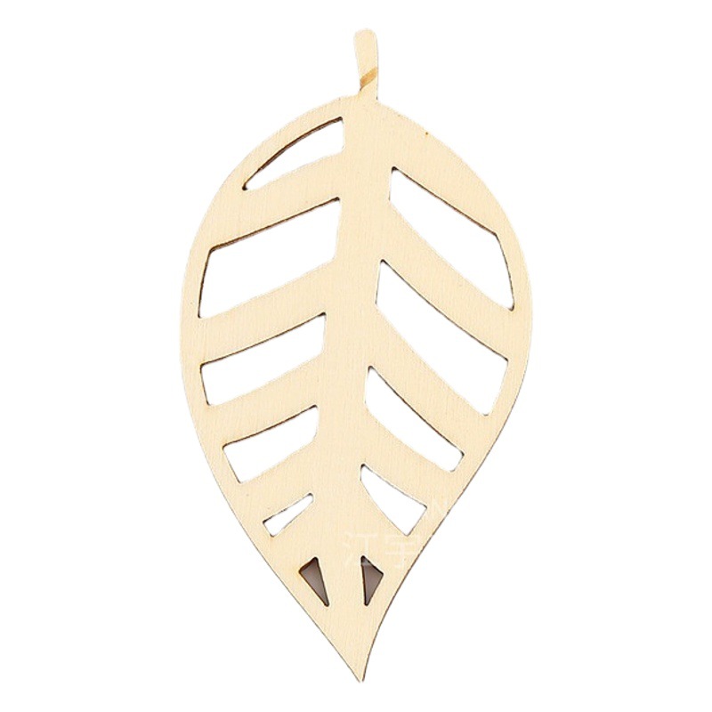 Easter decoration laser carved wooden hollow wood chips diy ornaments wooden crafts wedding decoration pendant