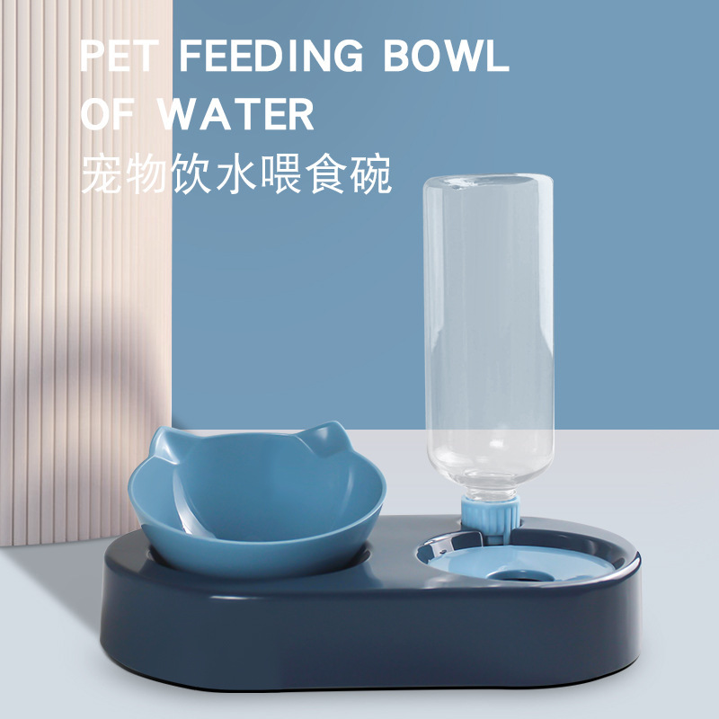고양이 그릇 더블 그릇 자동 식수 개 분지 개 그릇 물 그릇 고양이 개 고양이 개 음식 분지 애완 동물 용품 대형 6
