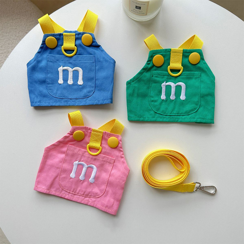 Pet new products spring and summer puppy clothing letter embroidered…