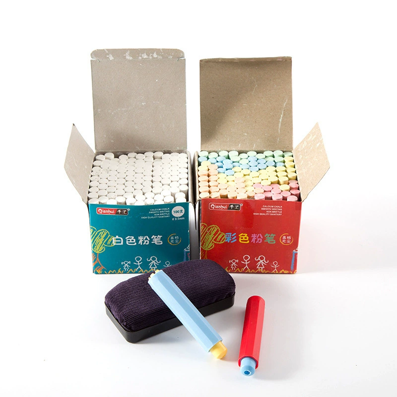 White chalk, accessories dust-free, 100 pieces, training