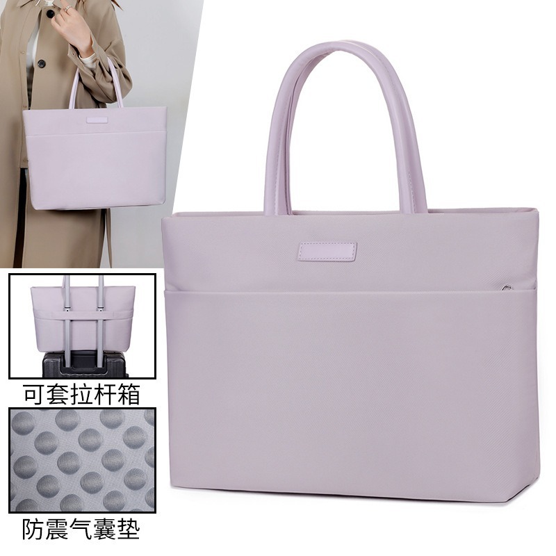 Cross-Border Multi-Compartment Laptop Bag, Business Commuter Briefcase, Laptop Tote Bag, Tote Bag, Customizable with Logo