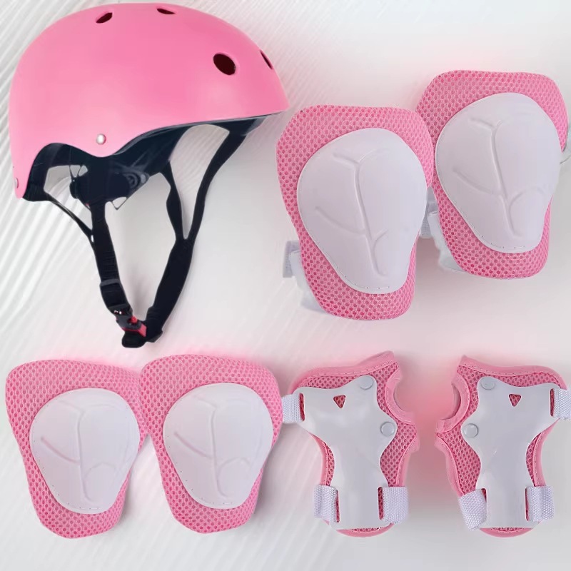 Children's Roller Skating Protective Gear, Cycling Sports Helmet Set, Balance Bike, Bicycle, Skateboard, Skating Knee Pads, Protective Equipment