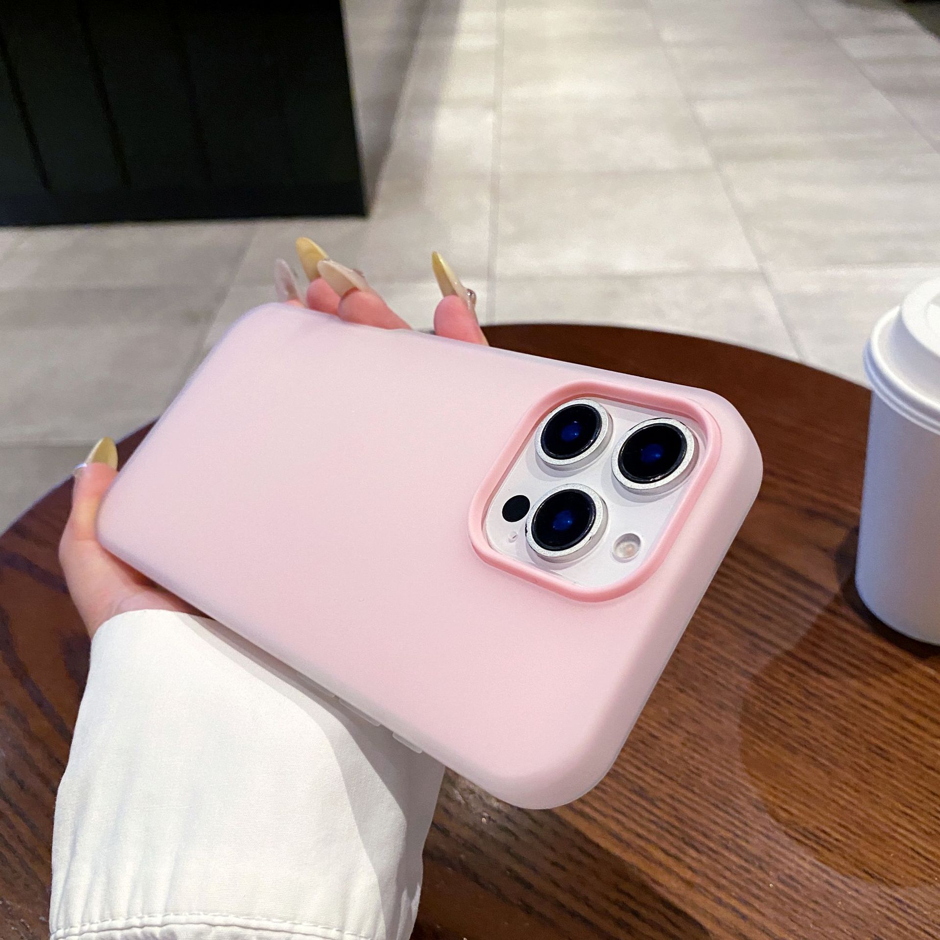 Verano color caramelo sensación de la piel dos en uno para iPhone16 Apple 15ProMax funda para teléfono móvil 14 pareja 13 nuevo