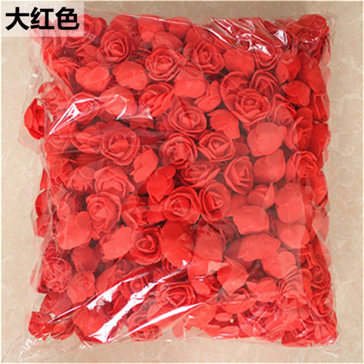 Simulation Rose Perianth 3.5 Fake Flower Head PE Foam Flower Head Rose Flower Simulation Flower Rose Bear Preserved Fresh Flower