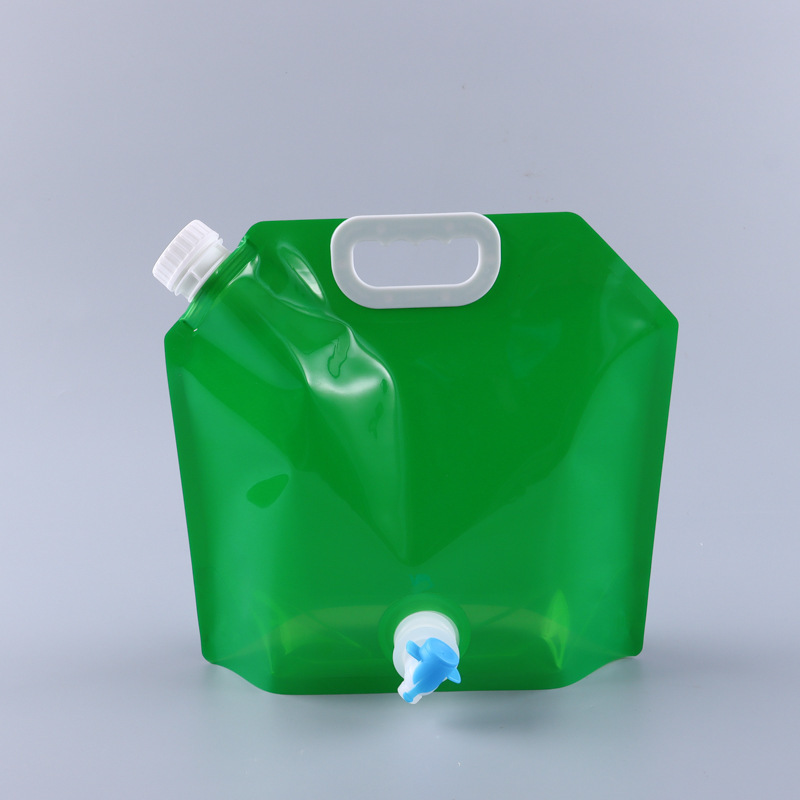 Bolsas de cerveza plegables prefabricadas, bolsas transparentes con boquilla para envasado de cerveza, bolsas de cerveza para llevar, bolsas portátiles con válvula para almacenamiento de agua