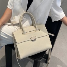 经典橙色大容量手提包公文包通勤职场上班族小众托特跨境女包批发