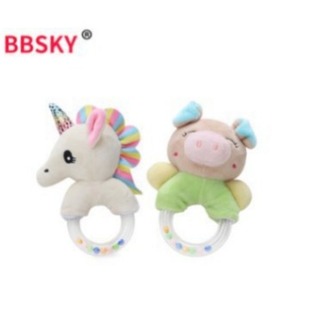 Cute cartoon baby hand ring seahorse pig hand ring transparent hand ring spot wholesale