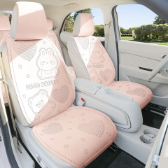 車のクッションアニメの可愛い女性三点セット四季通用半カバーファーのシンプルなクッションの通気性