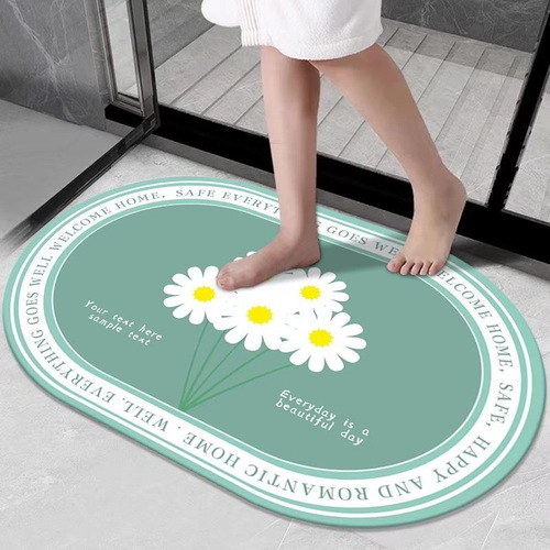 Bathroom Mat, Toilet Silicon Earthquake Mud Mat, Quick Drying Home Bathroom Mat, Non-slip Anti-slip Mat for Bathroom Entrance