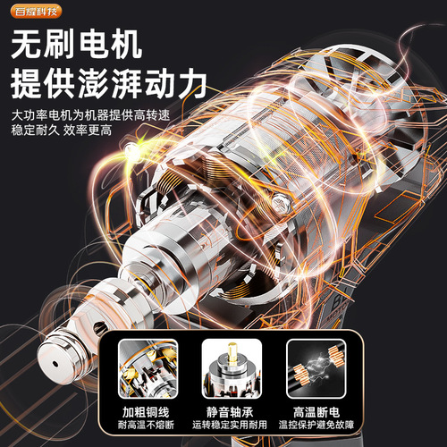 Brushless Wrench Lithium-Ion Impact Wrench Stand Carpenter Automotive Socket Charger Electric Air Hammer High Torque