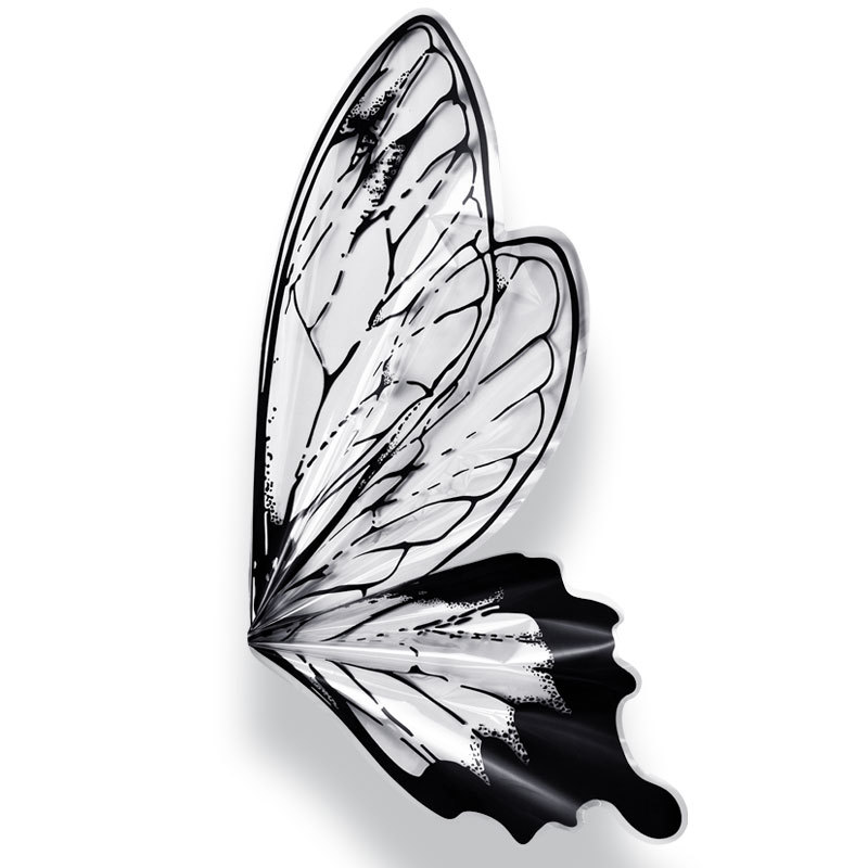 Huaxi cristal alas de mariposa OPP papel de embalaje floral material florista DIY material de embalaje transparente al por mayor