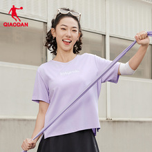 乔丹冰感短袖t恤女士2025夏季新款商场同款舒适亲肤抗菌透气上衣