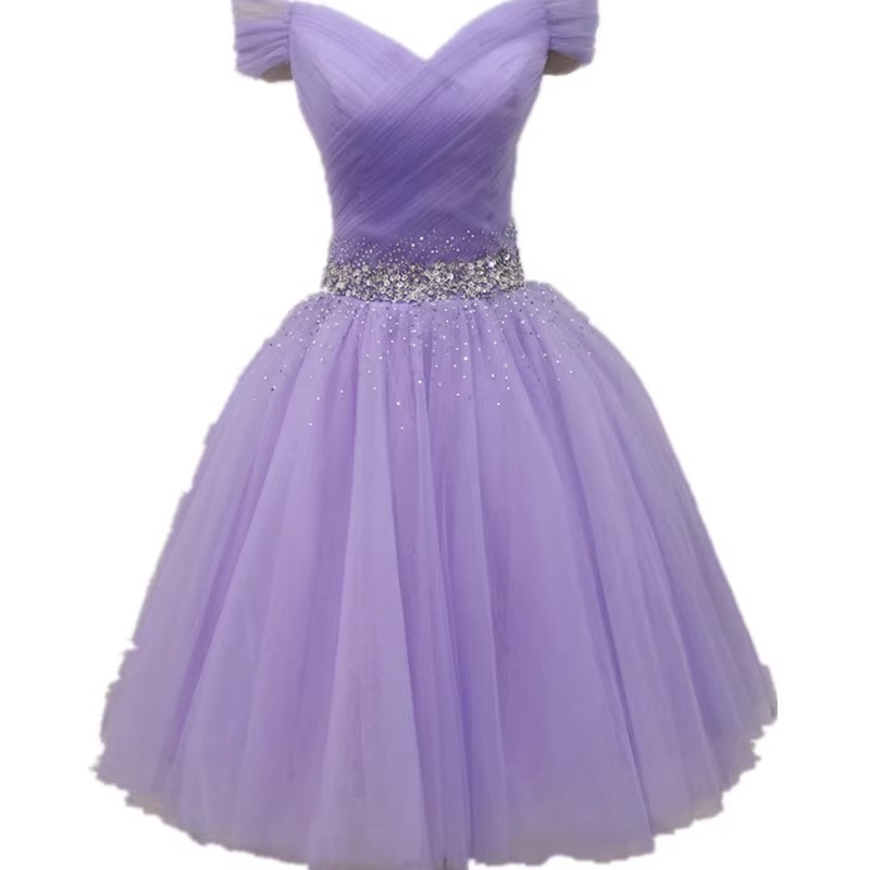 Modelo de hombro púrpura, anfitrión, desfile, vestido de brindis estrellado, encuentro anual, vestido de adulto de 18 años, estilo Hepburn.