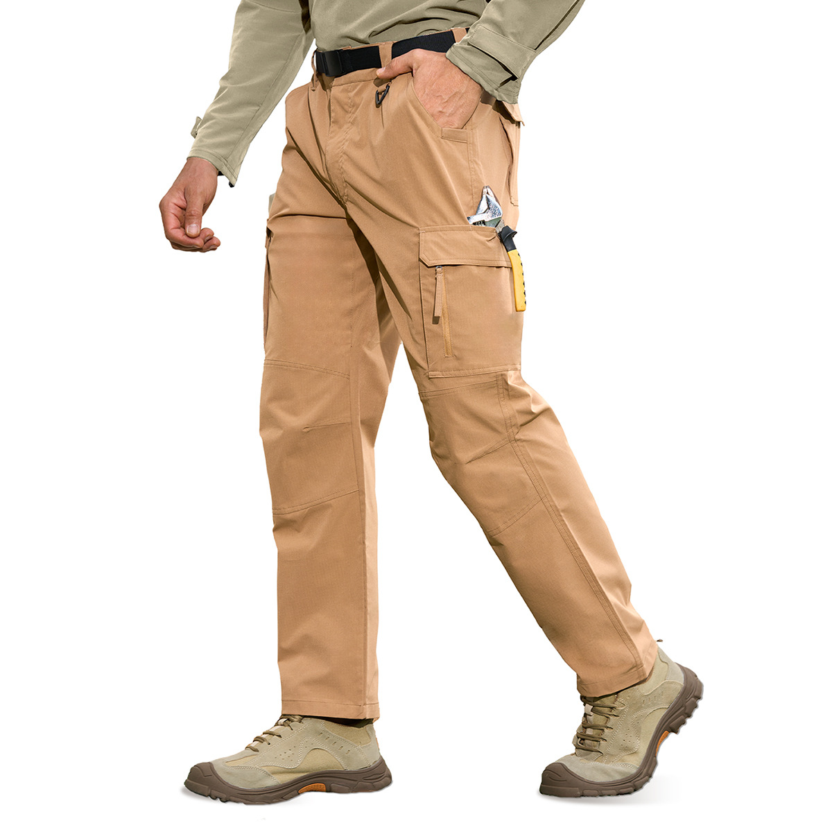 Cross-Border Men's Outdoor Tactical Overalls Wear-Resistant and Tear-Resistant Multi-Pocket Pants Waterproof Work Clothes 1049 Fashionable and Casual