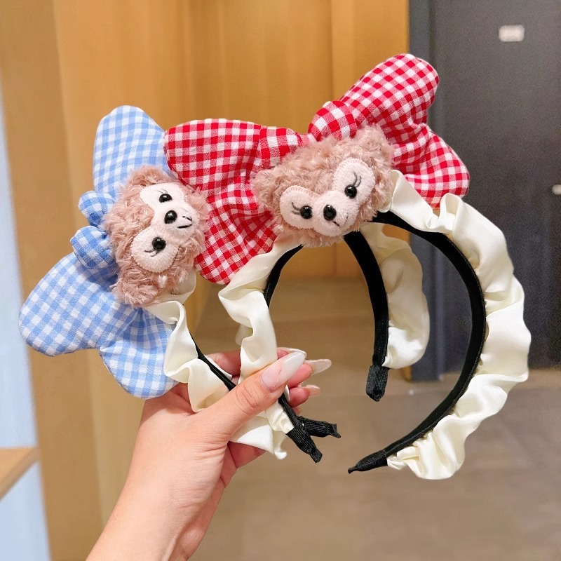 子供用ヘアバンドかわいいつば広漫画リボンヘアアクセサリー頭飾り 2025 新しい多用途かわいいスターデューヘッドバンド|undefined