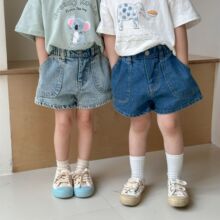 儿童牛仔短裤女童外穿韩版夏季2025新款宝宝休闲裤子男童夏装