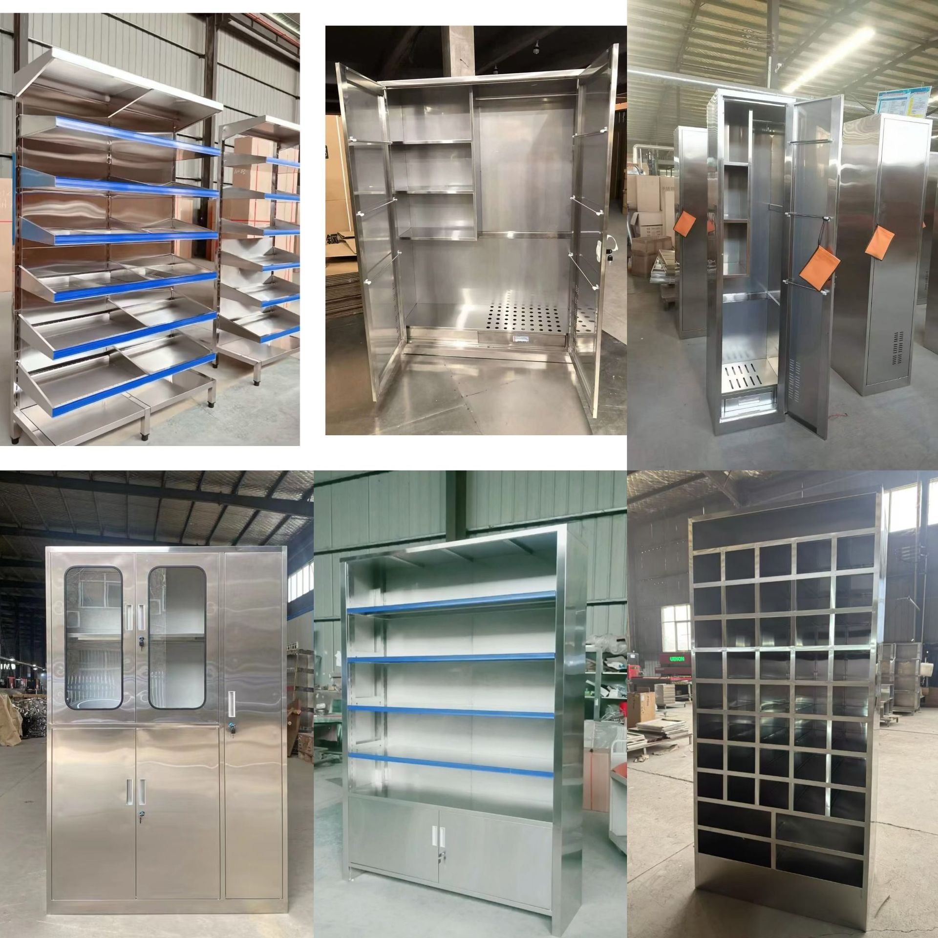 Gabinete de acero inoxidable engrosado Gabinete de hojalata Gabinete de archivos Gabinete de almacenamiento de paquetes Gabinete de almacenamiento Gabinete de vestuario de desinfección armario tazón plato Gabinete anormal