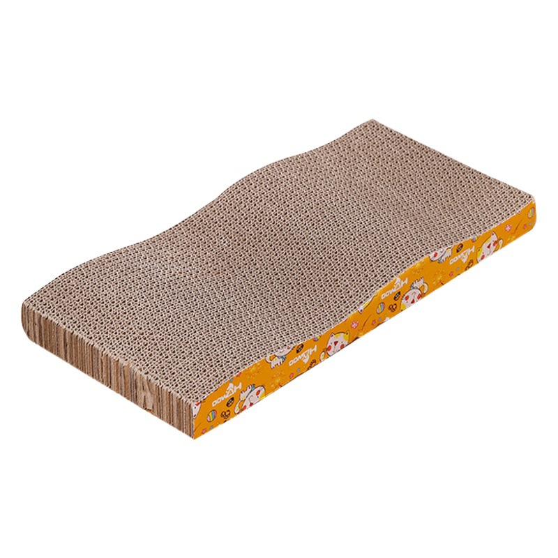 Tablero del rasguño del gato engrosado resistente a los arañazos durable de alta densidad gato juguete ola desechable azulejo papel mascota gato suministros