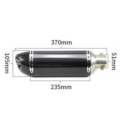 TNT135 2016-2022, Exhaust pipe