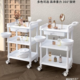 Beauty Trolley Beauty Salon Nail Art Eyelashes Salon Hair Tattoo Barber Shop Mobile Storage Shelf Tool Car