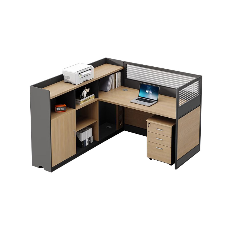 Mesa y silla de oficina de personal simple estación de trabajo de cuatro personas tarjeta de pantalla fabricante de mesa de oficina