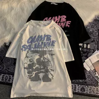 Women Short Sleeve Graphic T-shirt Man Summer Hip Hop Tee St