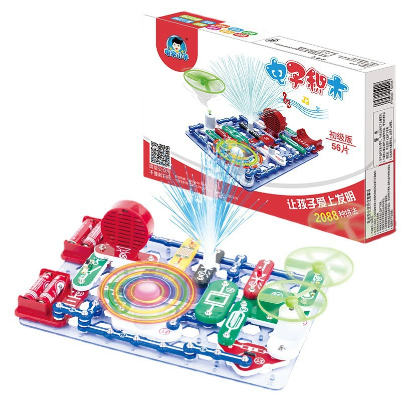 Elektrisches Kinder-STEM-Kit, elektronischer Baukasten, Spielzeug für Experimente, Physik, Schaltkreis, Wissenschaft, Geburtstagsgeschenk