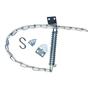 Customized White Pvc Sleeve Color Zinc Plated Windproof Chain, Anti-Theft Door Zipper, Fancy Chain