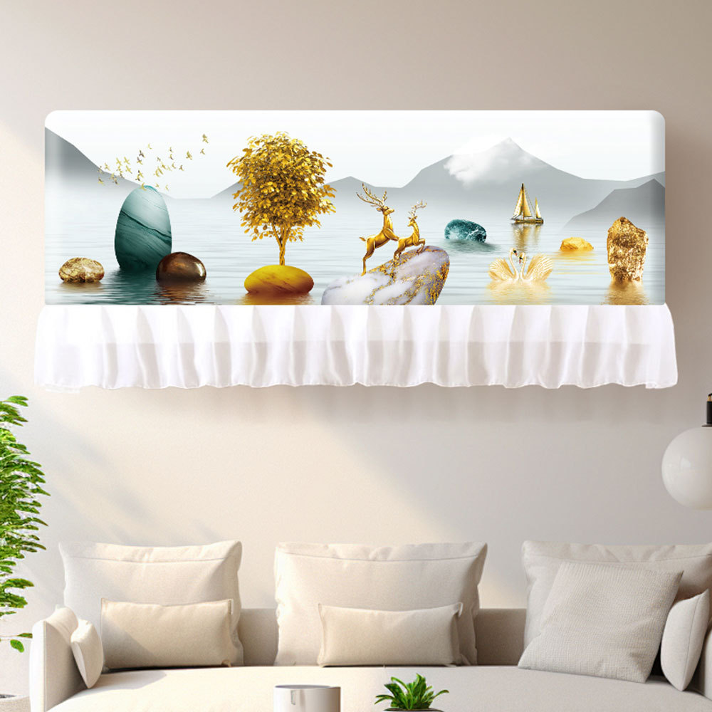 Aire acondicionado cubierta a prueba de polvo colgante hermoso Heigree protección general todo incluido cubierta a prueba de polvo colgante de máquina interior moderna