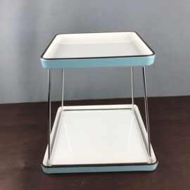 加粗正方形不锈钢甜品展示架两层欧式DIY 支架