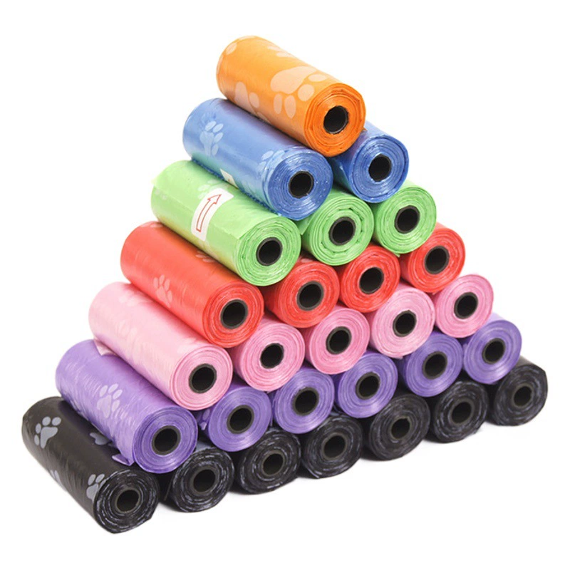 Чистка Собаки Прогулки Какашек Мешок Собака Какашек Мешок Лопата Какашек Мешок ПЭТ Печать След Мешок Для Мусора