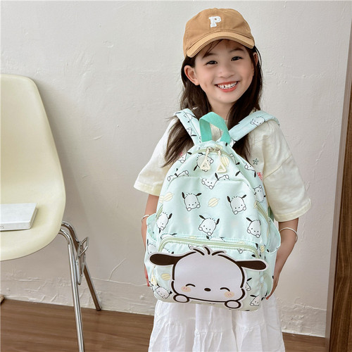 Korean cartoon kindergarten school bag fashionable anime small children backpack cute children school bag trendy nylon double shoulder bag