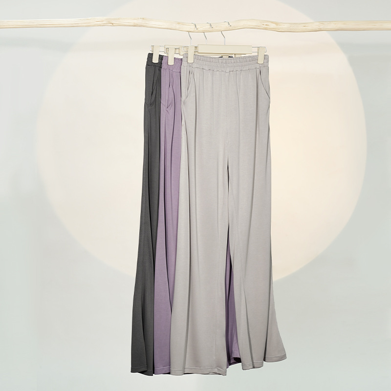 Ropa de danza clásica, pantalones Wannian con bolsillo micro-tirado de pierna ancha, ropa de baile para adultos para mujeres, pantalones de entrenamiento corporal, nuevo estilo de primavera