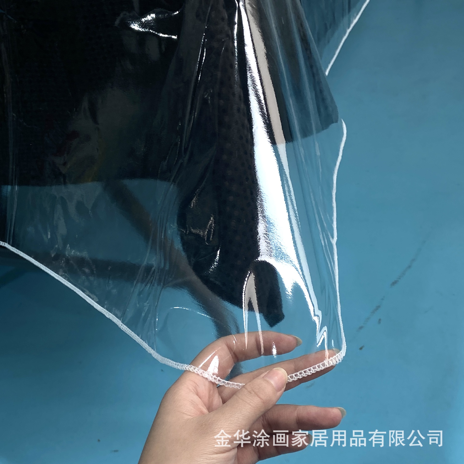 Transparent Tablecloth with Edge Binding, Pvc Material, 0.13mm Thin, Transparent Edge-Locking, Waterproof, Dustproof, Easy to Clean, Tablecloth That Doesn'T Sag