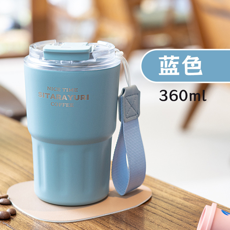 SITARAYURIインスタントコーヒーカップ304ステンレス保温カップ大容量学生男女高颜値カップ|undefined