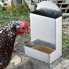 鶏用カキ殻と砂利給餌器金属鶏重力自動補充給餌槽鶏舎部品