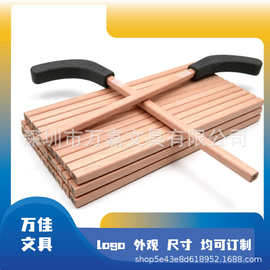 曲棍球造型橡皮头方形木质铅笔 可印LOGO 儿童广告礼品铅笔工厂