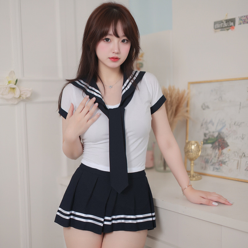 Plus Size Plus Size Sexy Intimates for Fat Girls Jk Outfit College Student Uniform Temptation Jk Uniform Suit