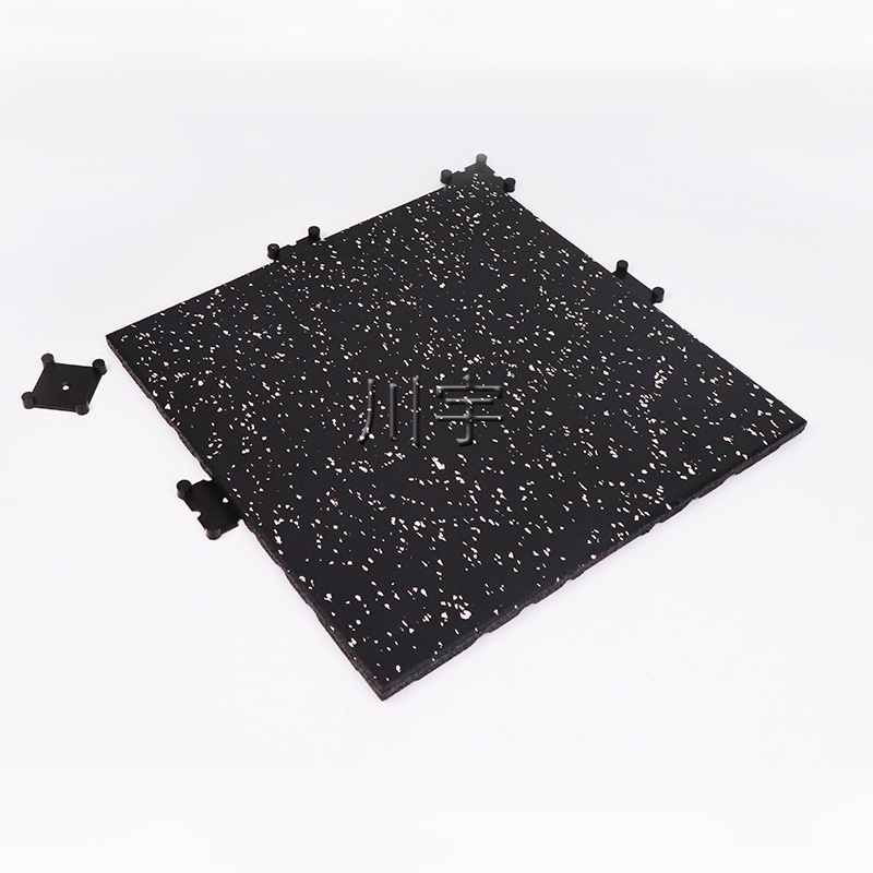 批发卡扣地垫健身隔音垫拼接减震静音橡胶复合地垫运动消音地垫